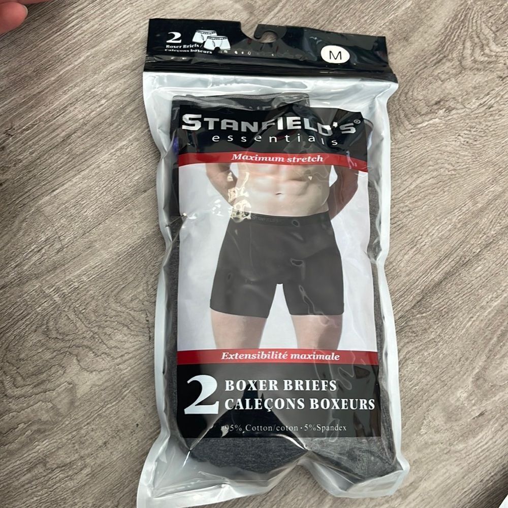 Stanfield's Men's Cotton Boxer Brief Underwear  2 Pack